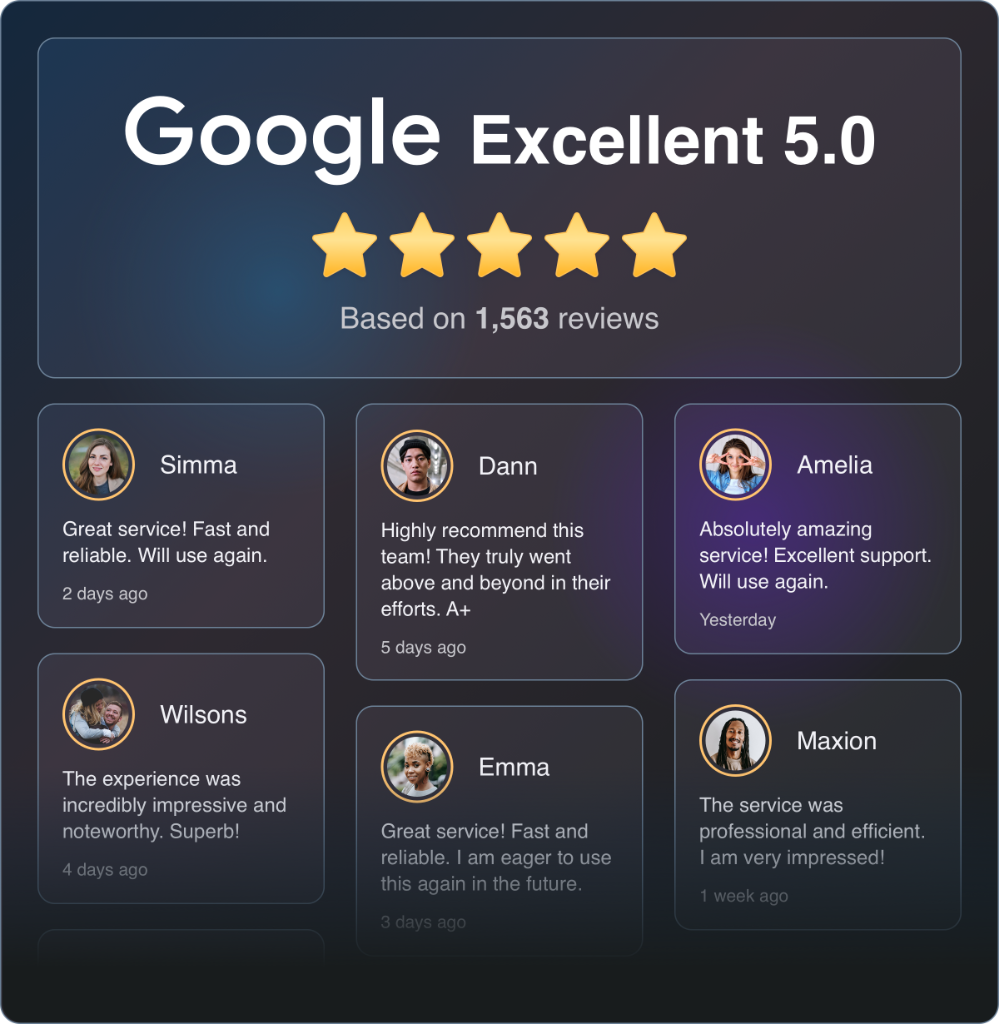 Google Reviews widget preview